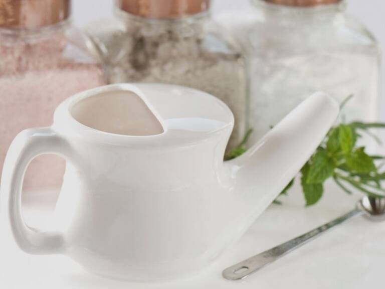 white porcelain neti pot