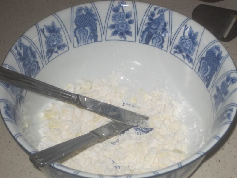 mixing up healthy rustic teacake cookies