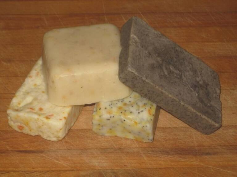 Four Bars of Homemade Soap