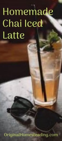 Homemade Chai Iced Latte
