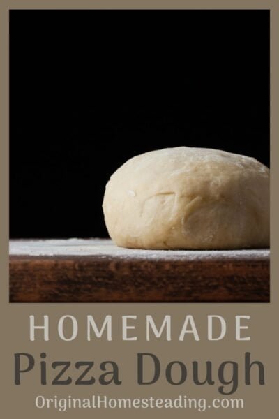 homemade pizza dough recipe promo image