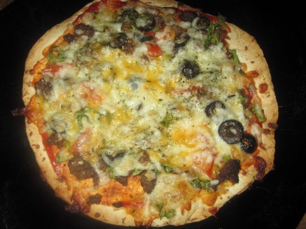 Easy Homemade Pizza freshly baked
