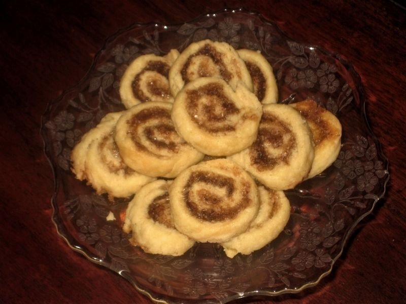 homemade cinnamon sugar pinwheel pastry cookies