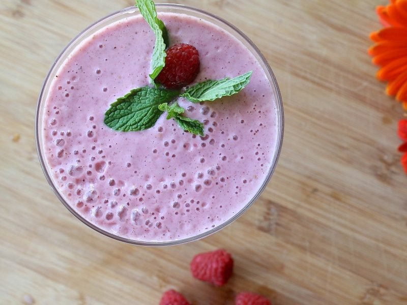 Raspberry and Banana Smoothie