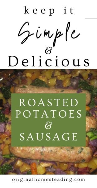 Roasted Colorful Potatoes with Sausage Casserole