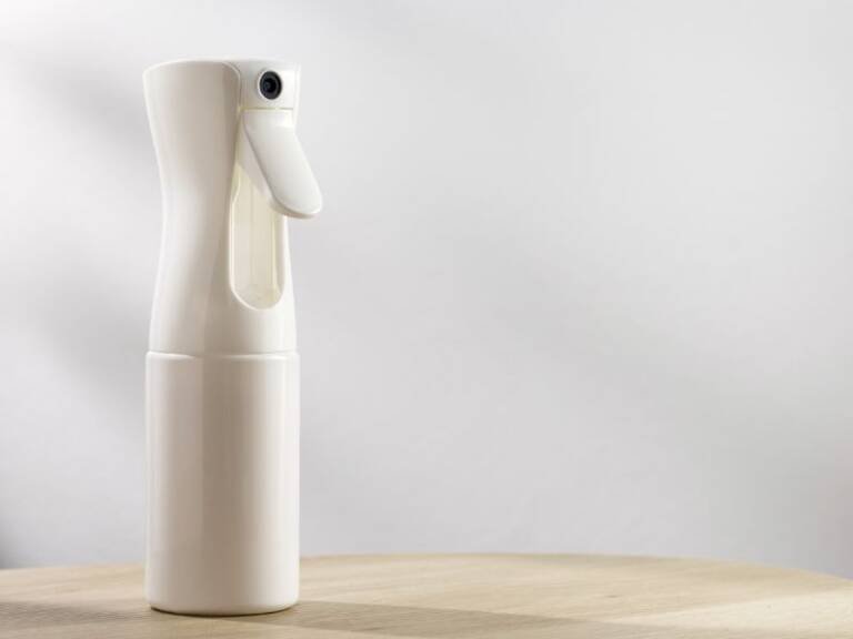 Spray bottle of DIY Daily Shower Cleaner