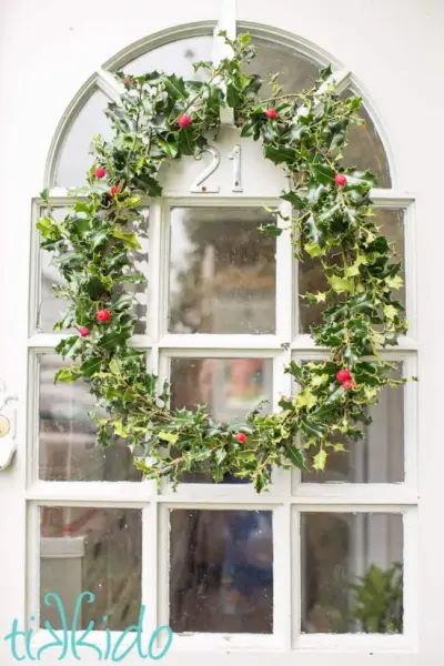 fresh holly wreath