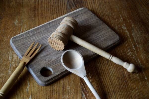 Vintage Wooden Kitchen Utensils